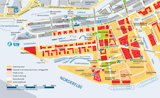 Kartenausschnitt HafenCity